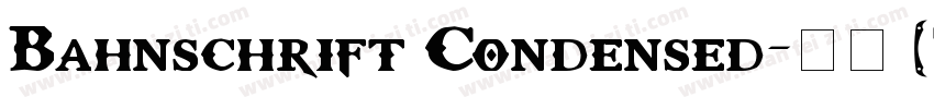 Bahnschrift Condensed-粗体 (TrueType)字体转换